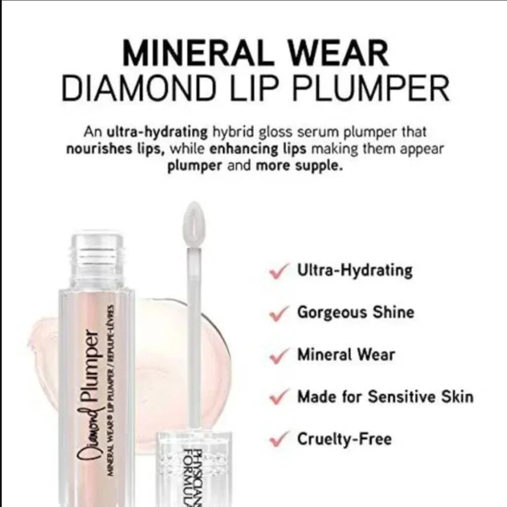 PHYSICIAN'S FORMULA Mineral Wear Diamond Lip Plumper in Light Pink Princess Cut